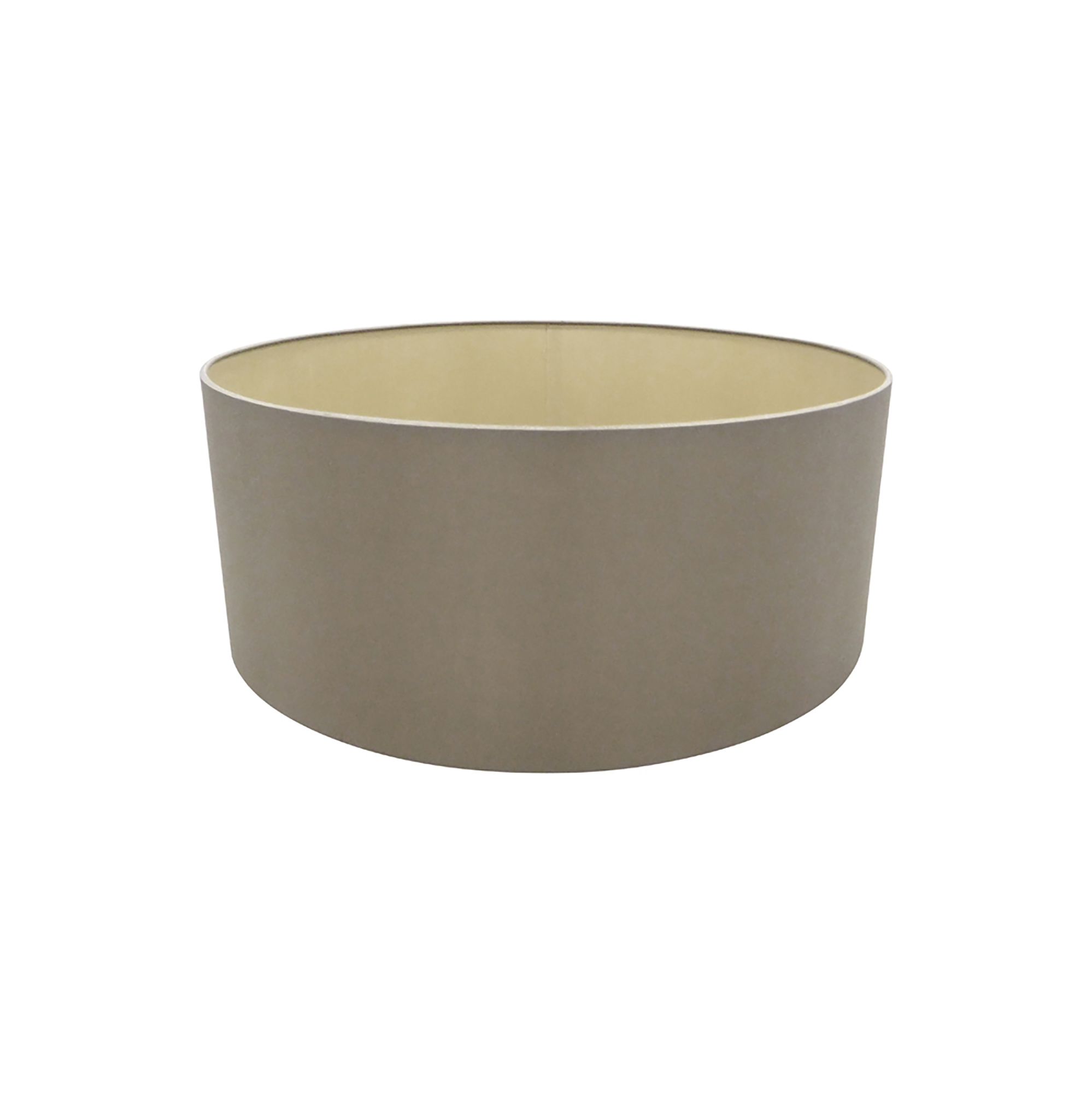 D0283  Sigma 50cm Dual Faux Silk Fabric Shade Taupe, Halo Gold